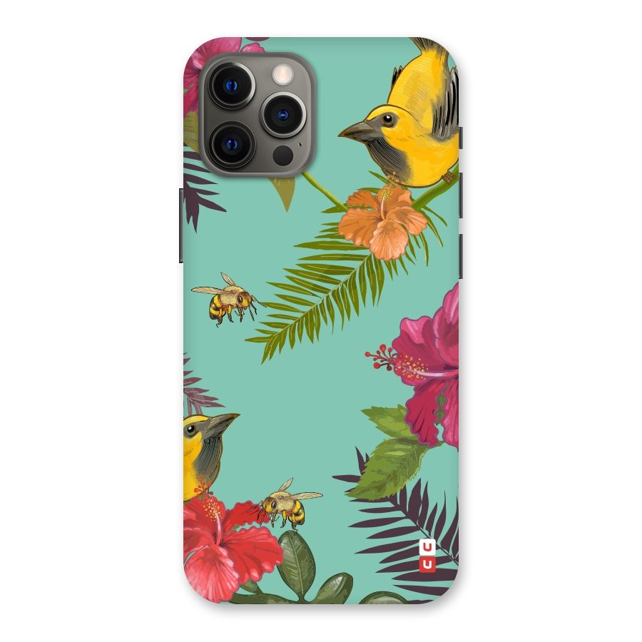 Flower Bird and Bee Back Case for iPhone 12 Pro Max