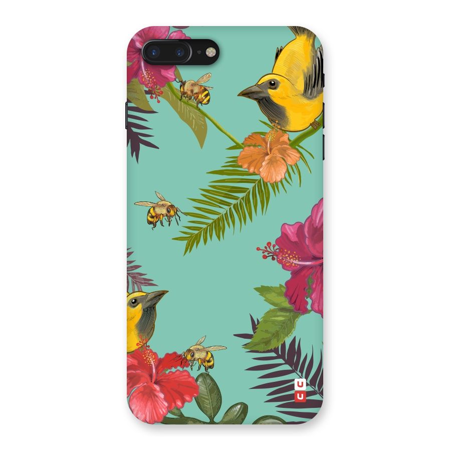 Flower Bird and Bee Back Case for iPhone 7 Plus