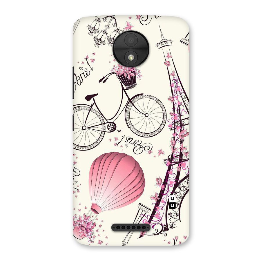 Flower Clipart Back Case for Moto C