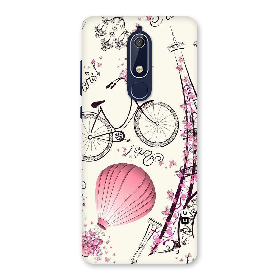 Flower Clipart Back Case for Nokia 5.1