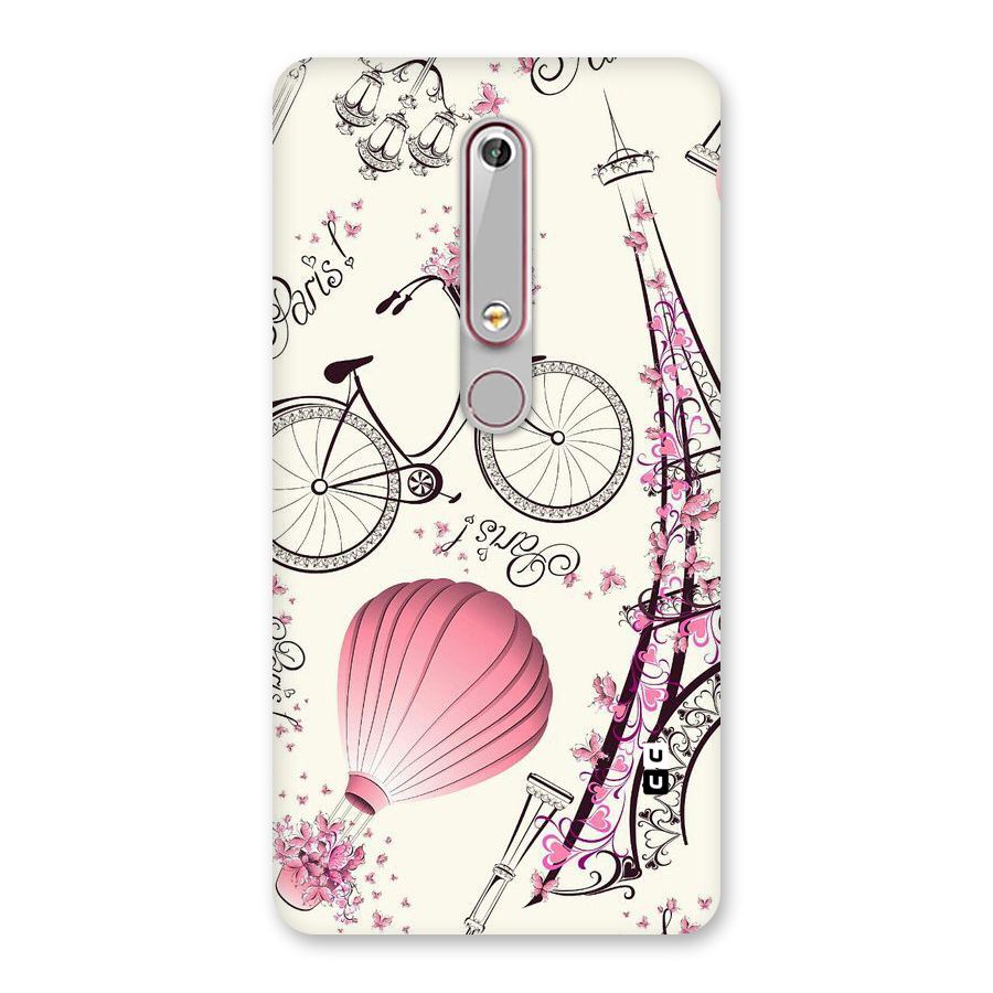 Flower Clipart Back Case for Nokia 6.1