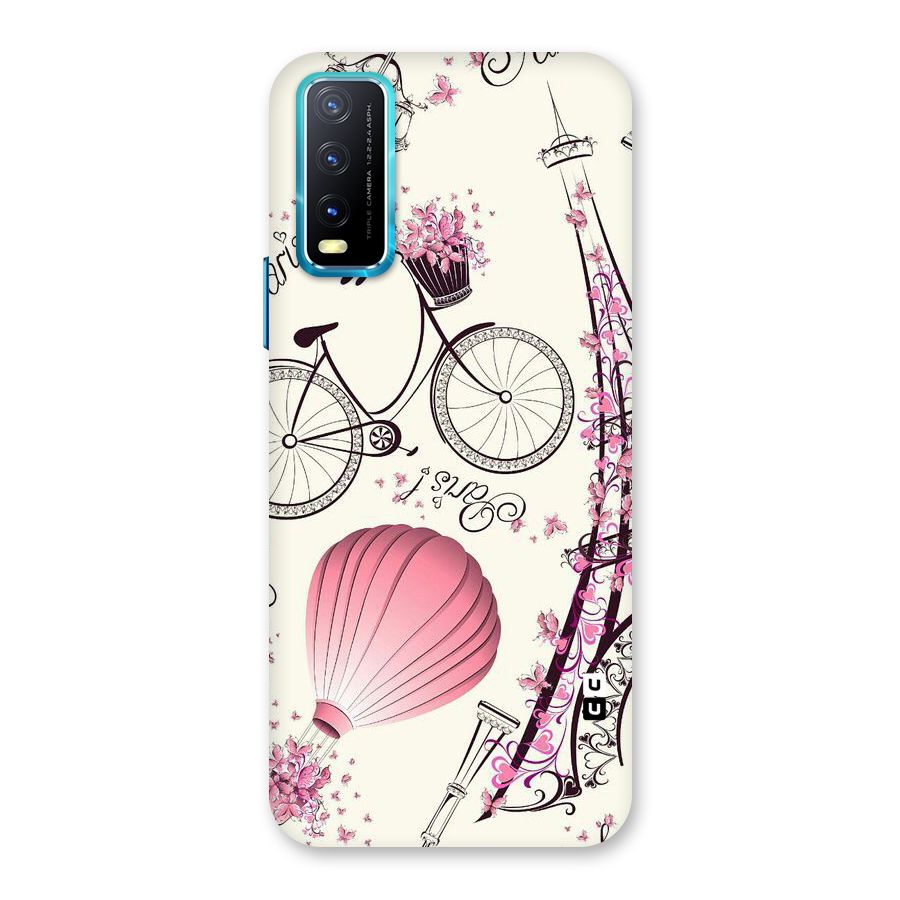 Flower Clipart Back Case for Vivo Y20A