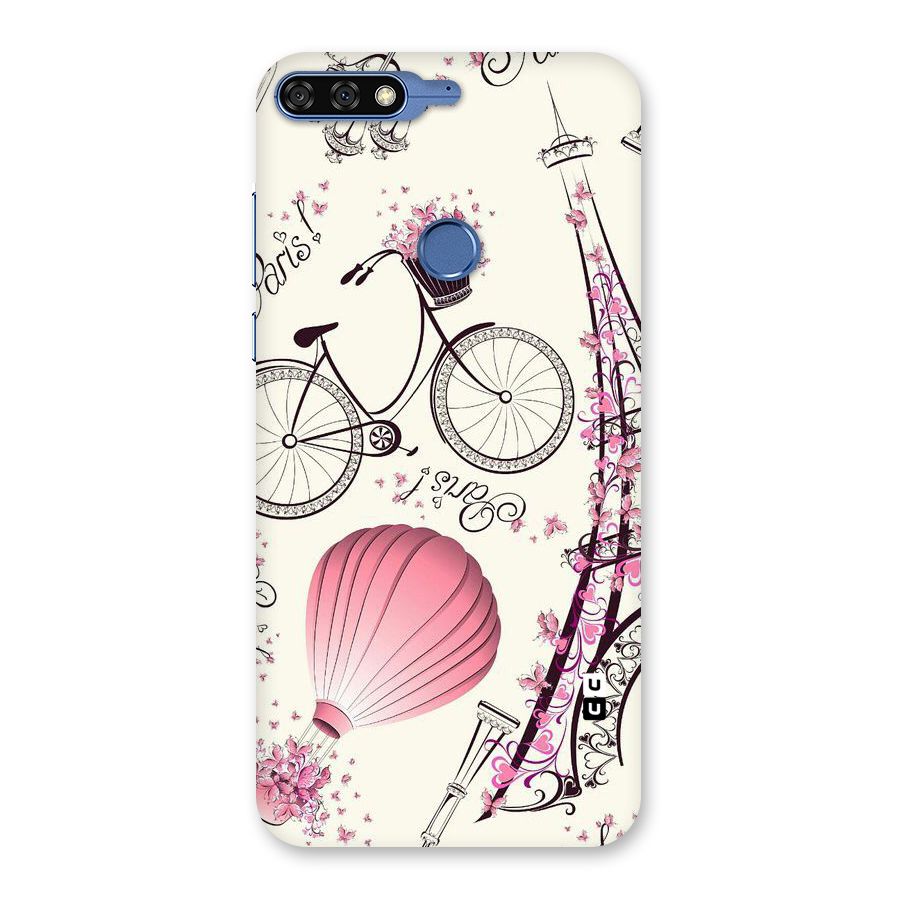Flower Clipart Design Back Case for Honor 7C