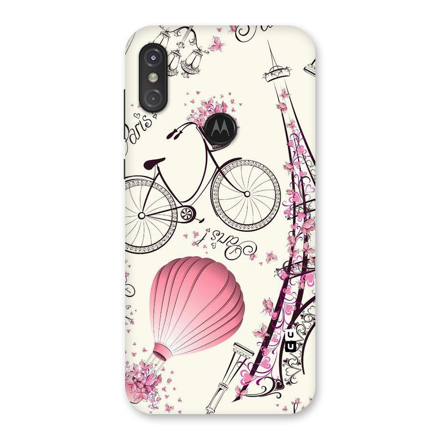 Flower Clipart Design Back Case for Motorola One Power