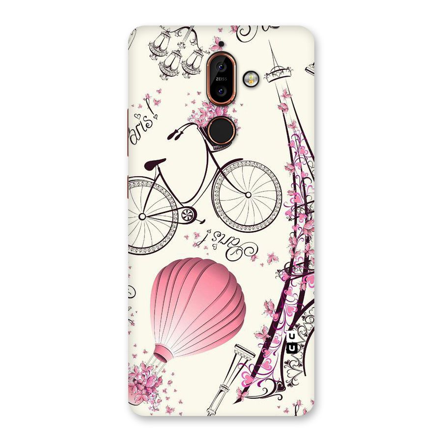 Flower Clipart Design Back Case for Nokia 7 Plus