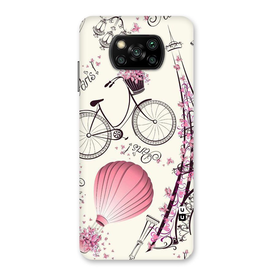 Flower Clipart Design Back Case for Poco X3