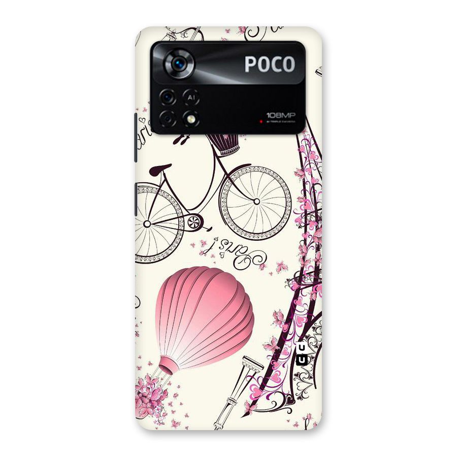 Flower Clipart Design Back Case for Poco X4 Pro 5G