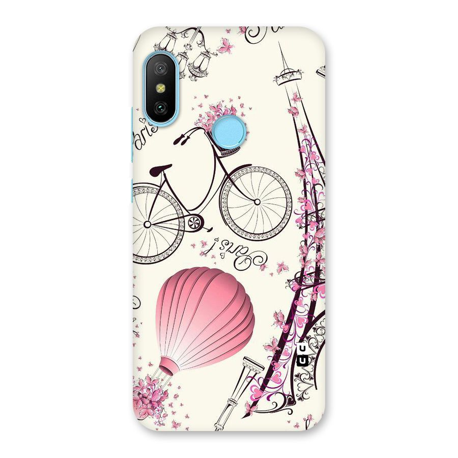 Flower Clipart Design Back Case for Redmi 6 Pro