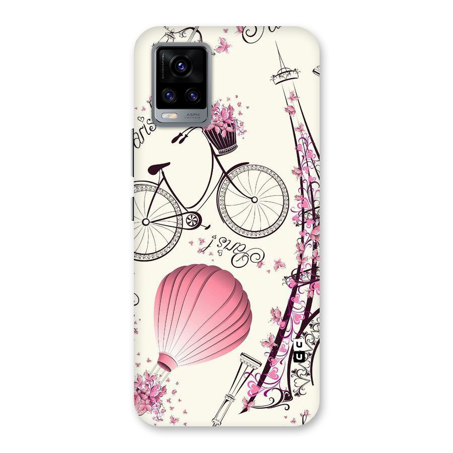 Flower Clipart Design Back Case for Vivo V20