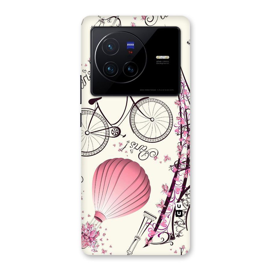 Flower Clipart Design Back Case for Vivo X80