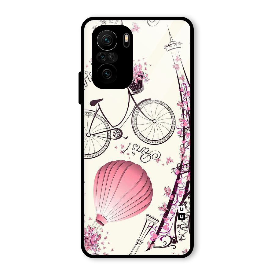Flower Clipart Design Glass Back Case for Mi 11X Pro