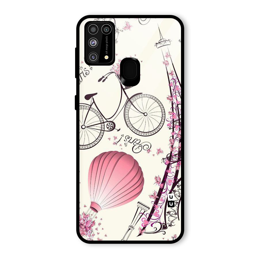 Flower Clipart Glass Back Case for Galaxy F41