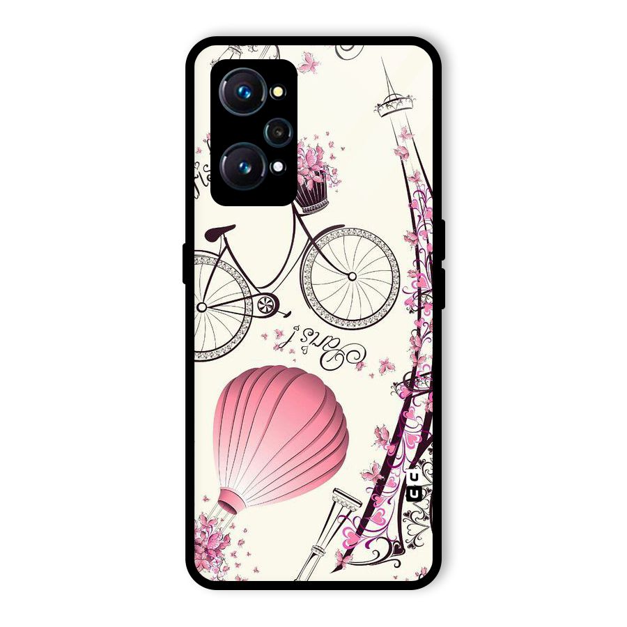 Flower Clipart Glass Back Case for Realme GT Neo2