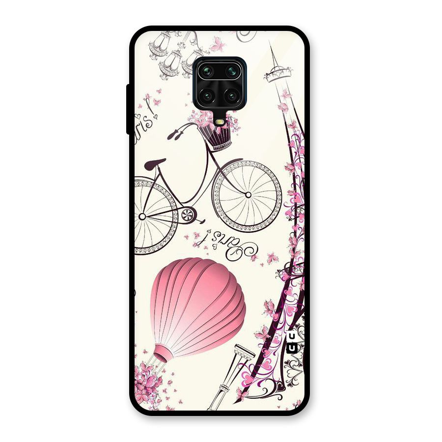 Flower Clipart Glass Back Case for Redmi Note 10 Lite