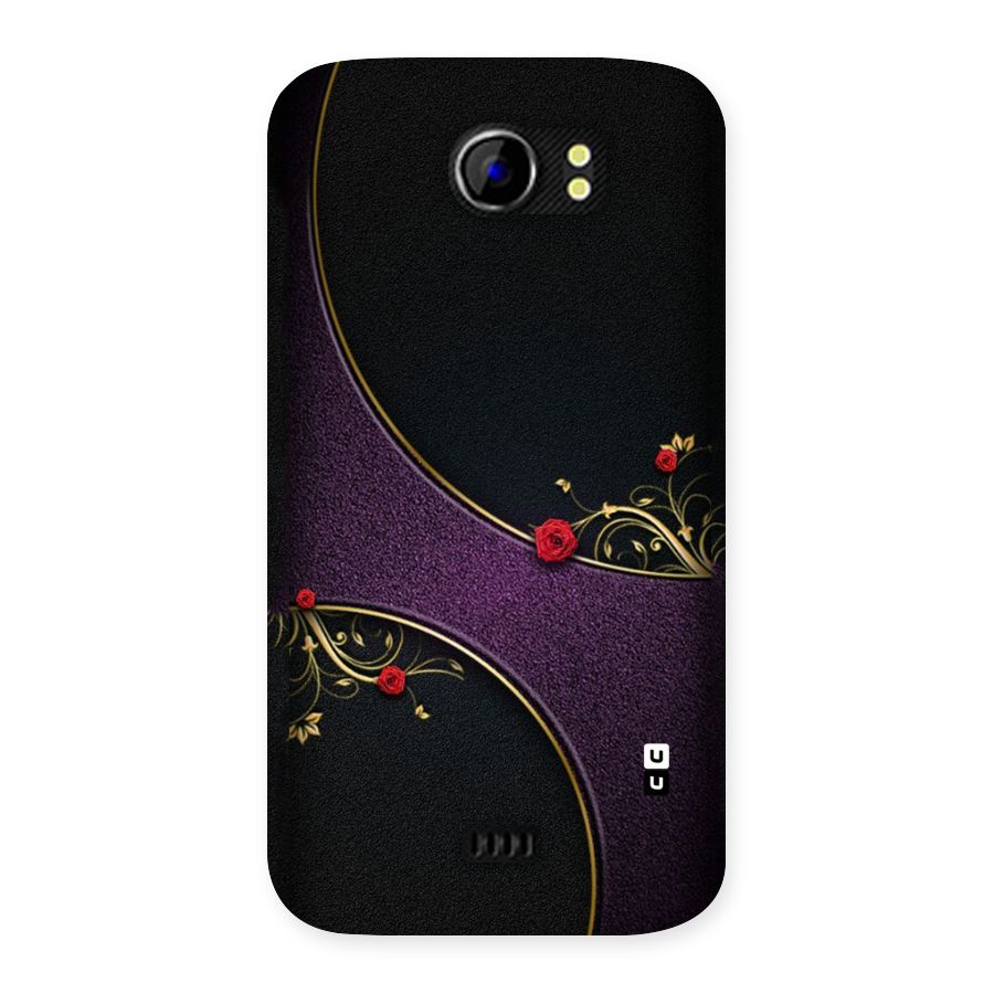 Flower Curves Back Case for Micromax Canvas 2 A110