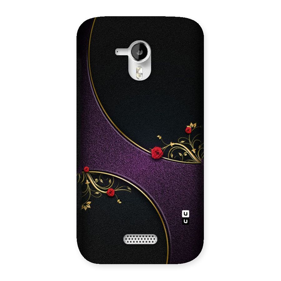 Flower Curves Back Case for Micromax Canvas HD A116