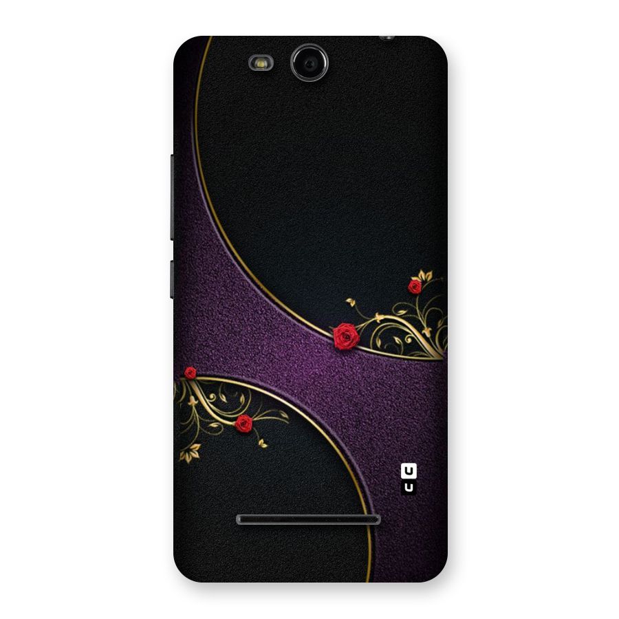 Flower Curves Back Case for Micromax Canvas Juice 3 Q392