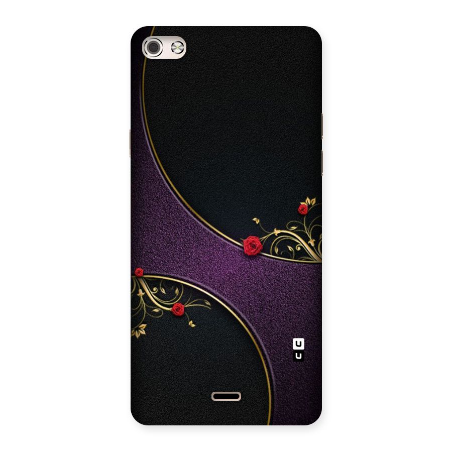 Flower Curves Back Case for Micromax Canvas Silver 5