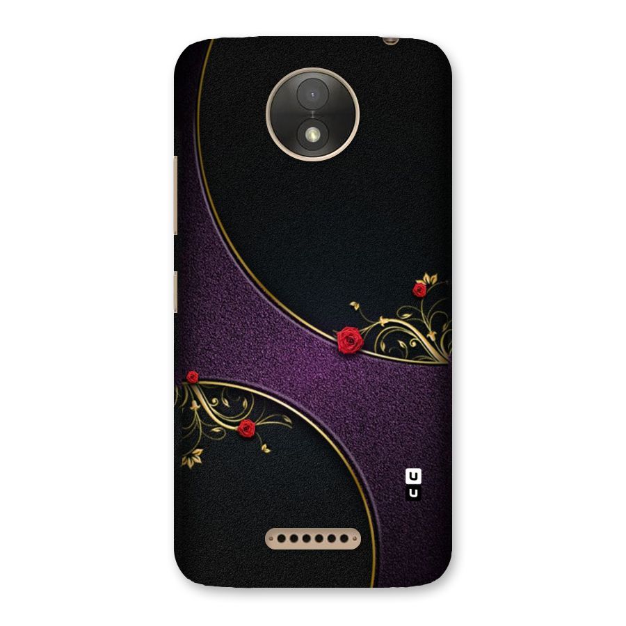 Flower Curves Back Case for Moto C Plus