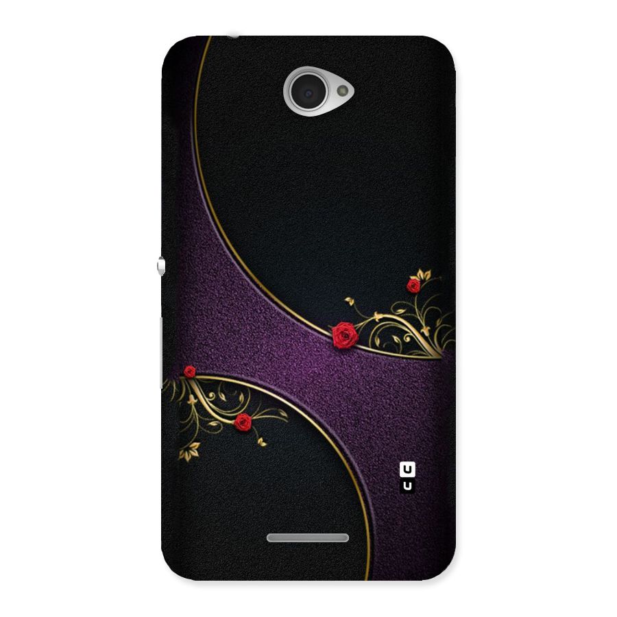 Flower Curves Back Case for Sony Xperia E4