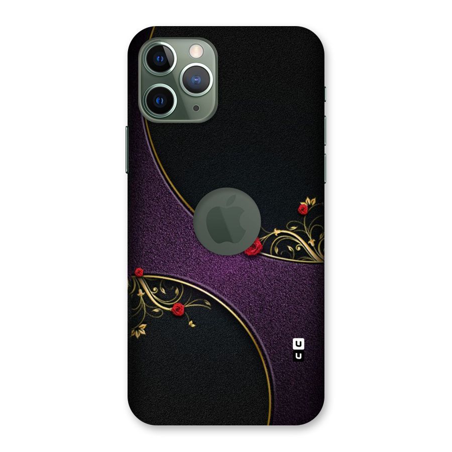 Flower Curves Back Case for iPhone 11 Pro Logo  Cut