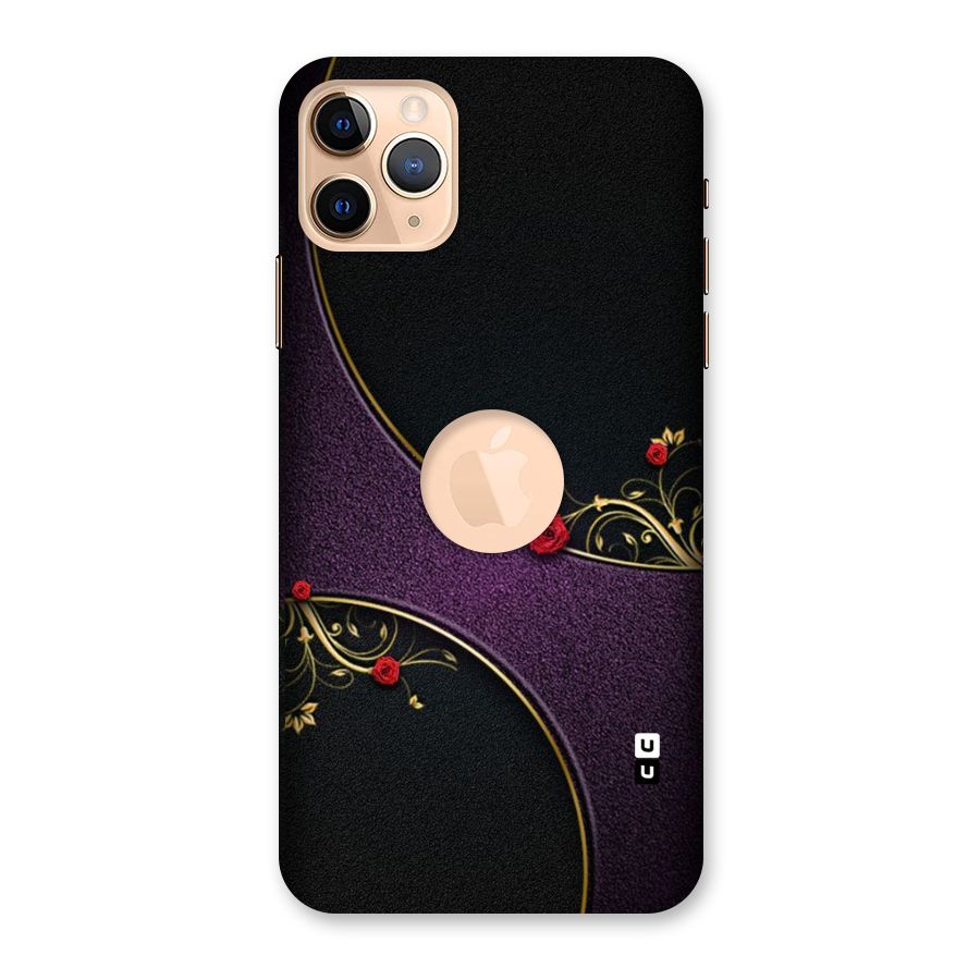 Flower Curves Back Case for iPhone 11 Pro Max Logo Cut