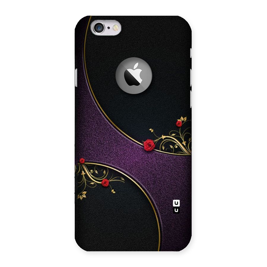 Flower Curves Back Case for iPhone 6 Logo Cut