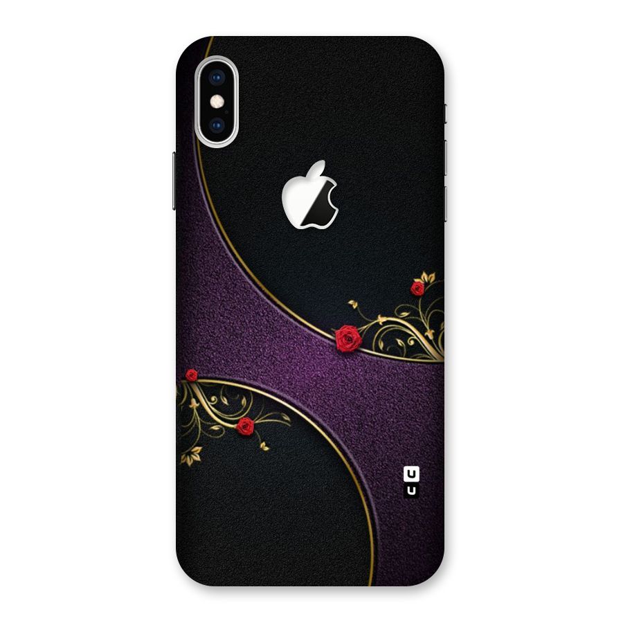 Flower Curves Back Case for iPhone XS Max Apple Cut