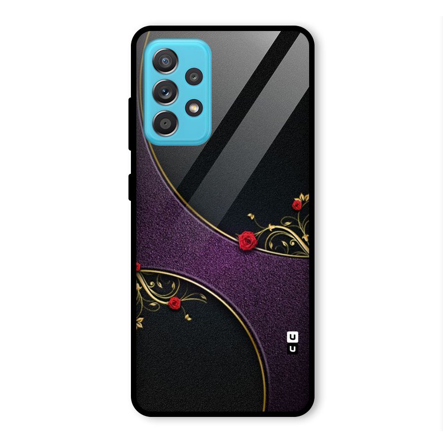 Flower Curves Glass Back Case for Galaxy A52s 5G