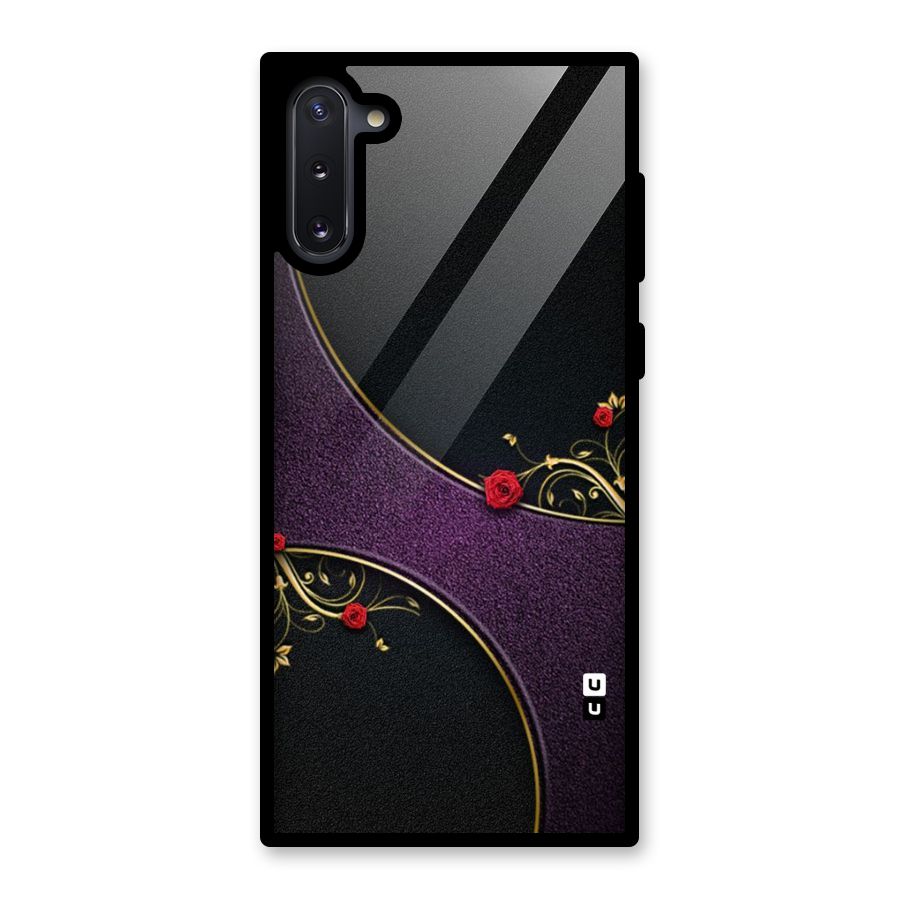 Flower Curves Glass Back Case for Galaxy Note 10