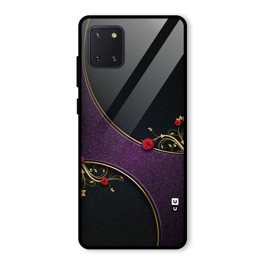 Flower Curves Glass Back Case for Galaxy Note 10 Lite
