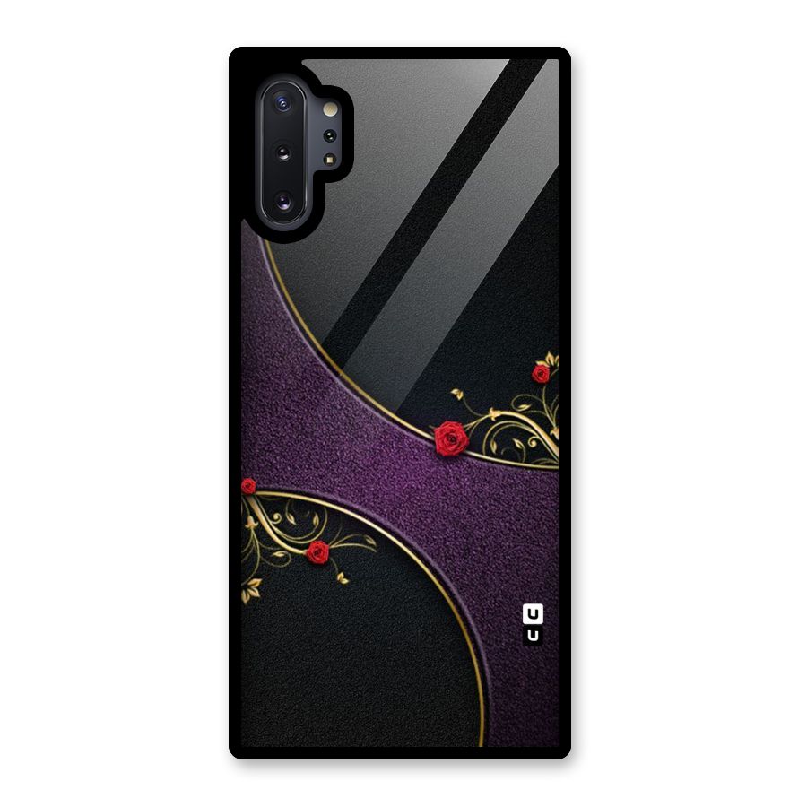 Flower Curves Glass Back Case for Galaxy Note 10 Plus