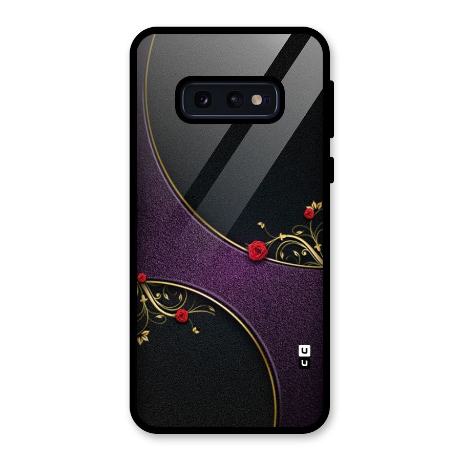 Flower Curves Glass Back Case for Galaxy S10e