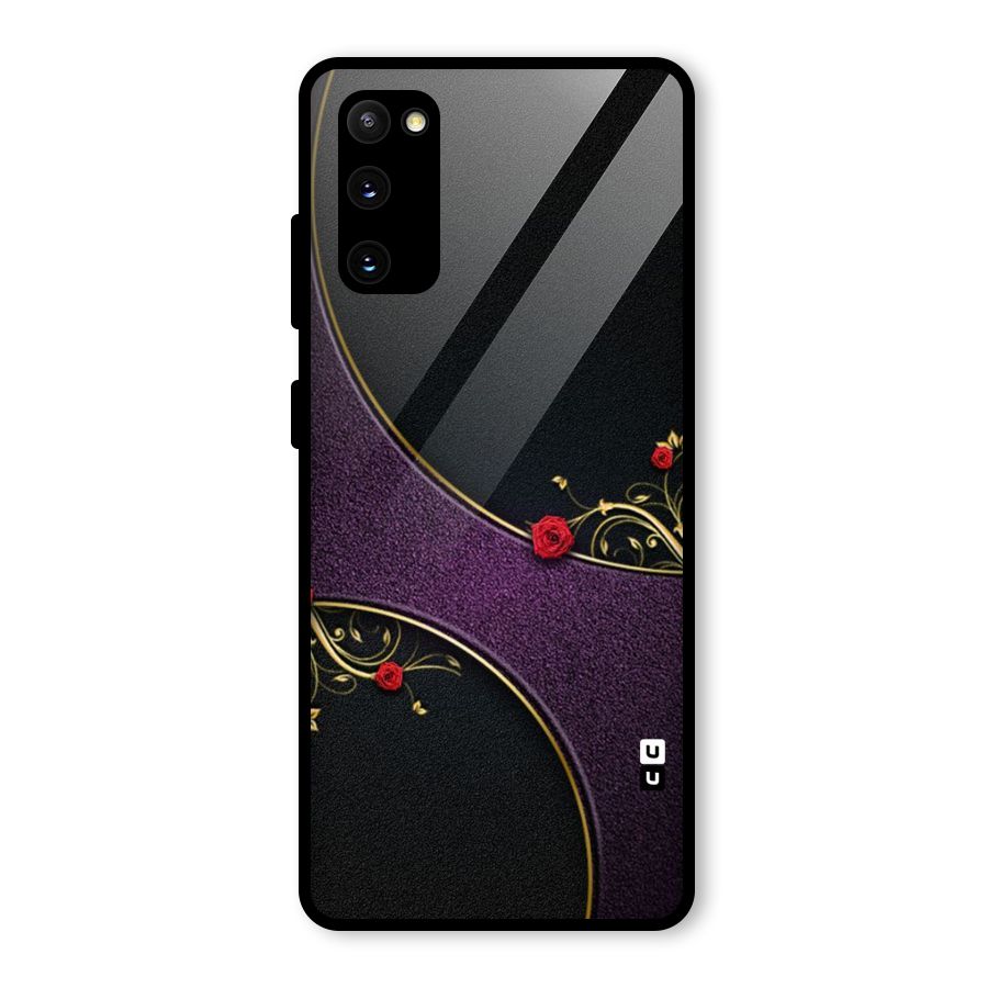 Flower Curves Glass Back Case for Galaxy S20 FE 5G