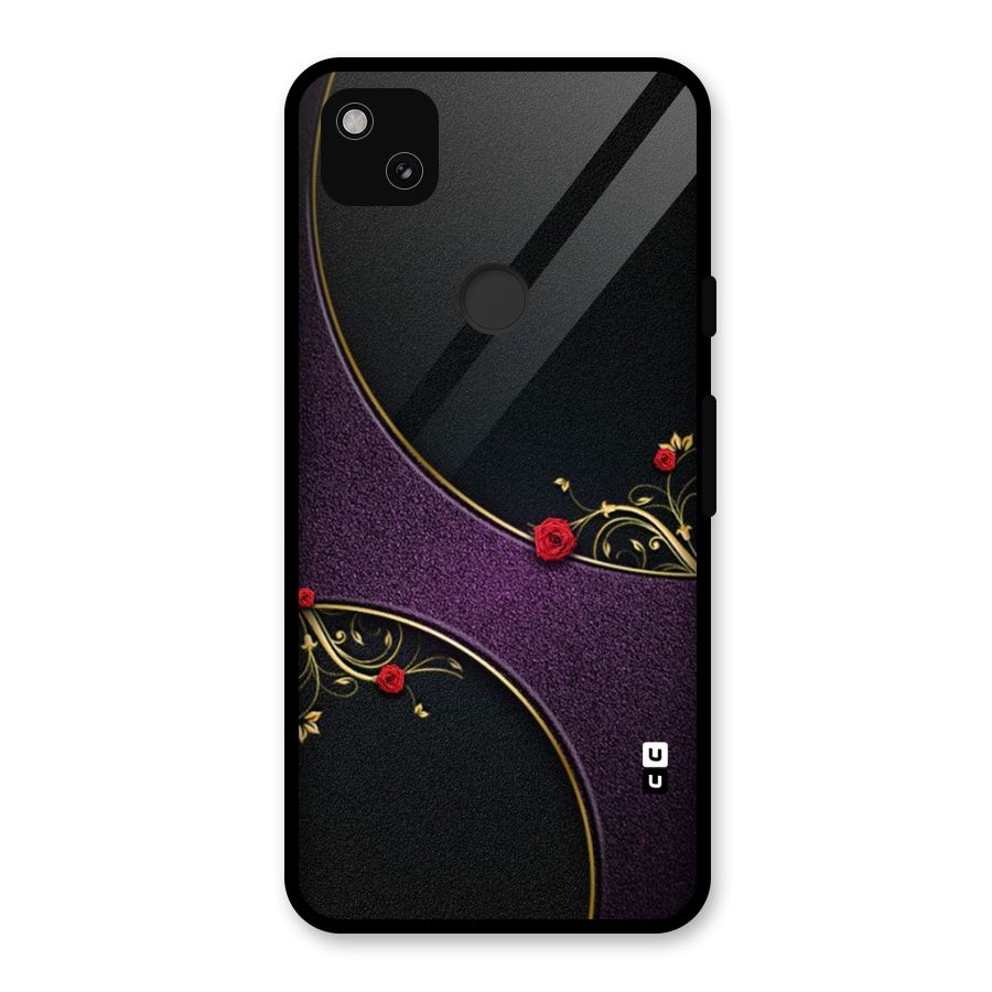 Flower Curves Glass Back Case for Google Pixel 4a