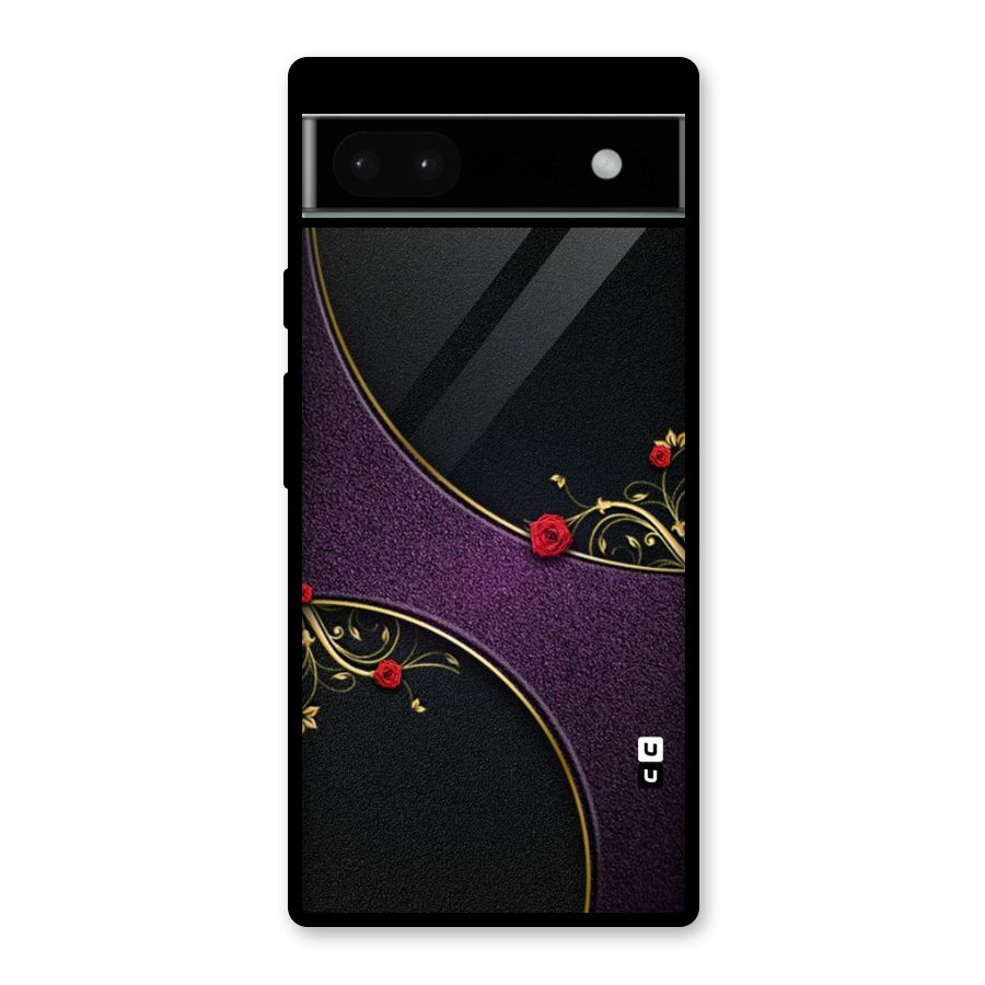 Flower Curves Glass Back Case for Google Pixel 6a
