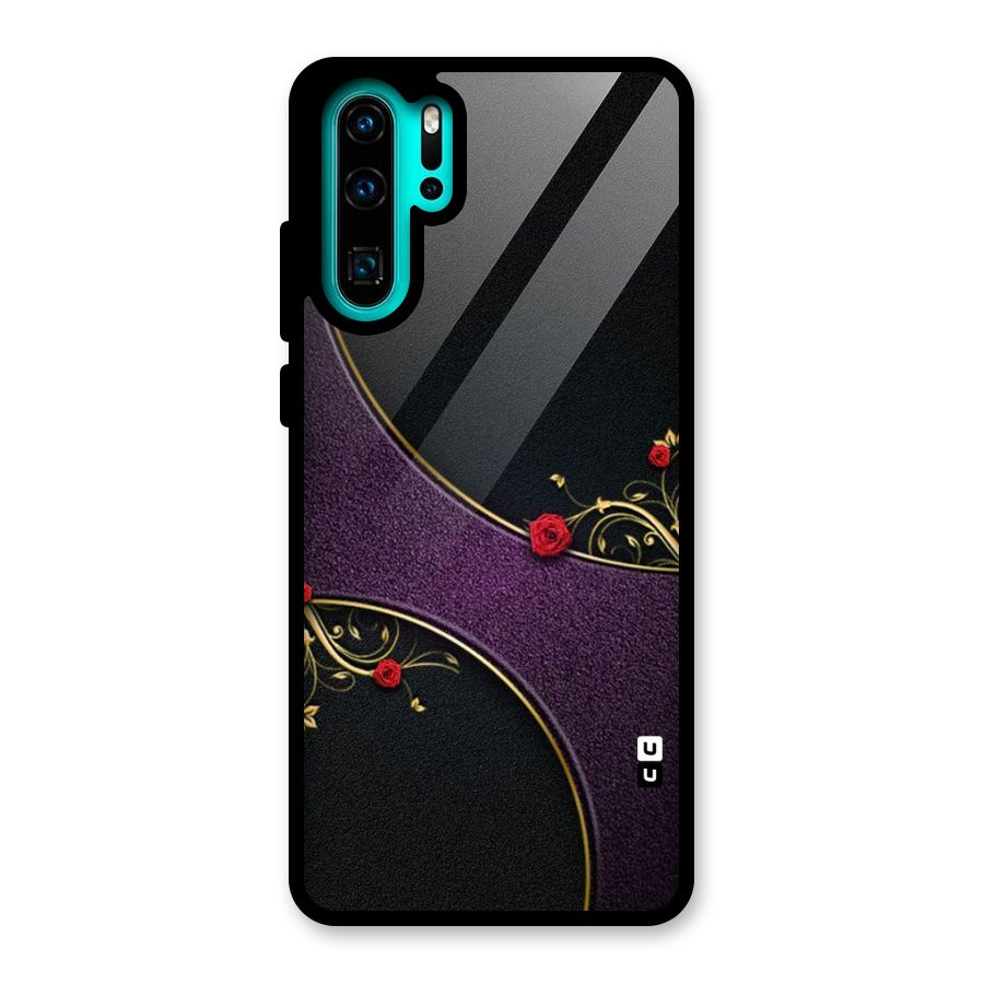 Flower Curves Glass Back Case for Huawei P30 Pro
