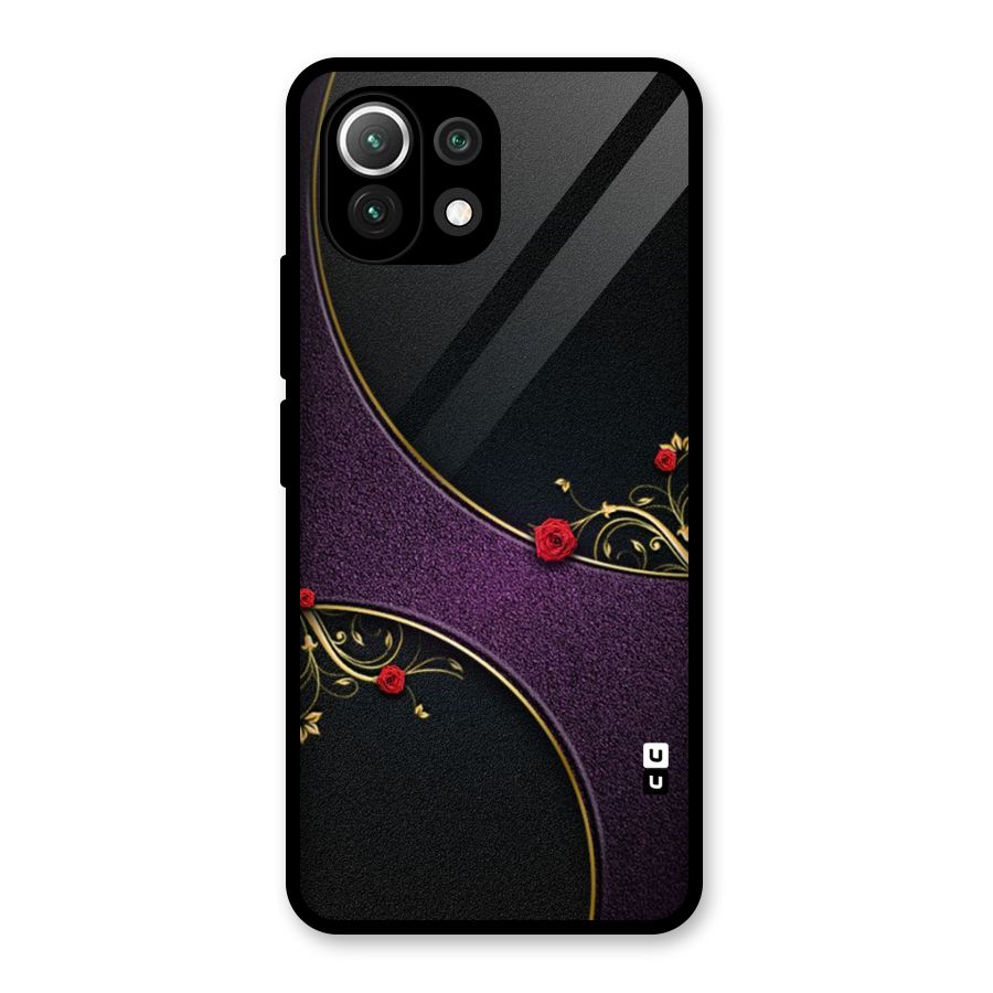 Flower Curves Glass Back Case for Mi 11 Lite NE 5G