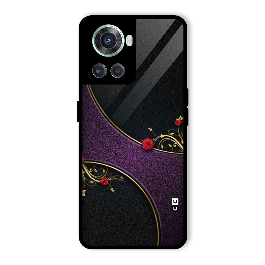 Flower Curves Glass Back Case for OnePlus 10R