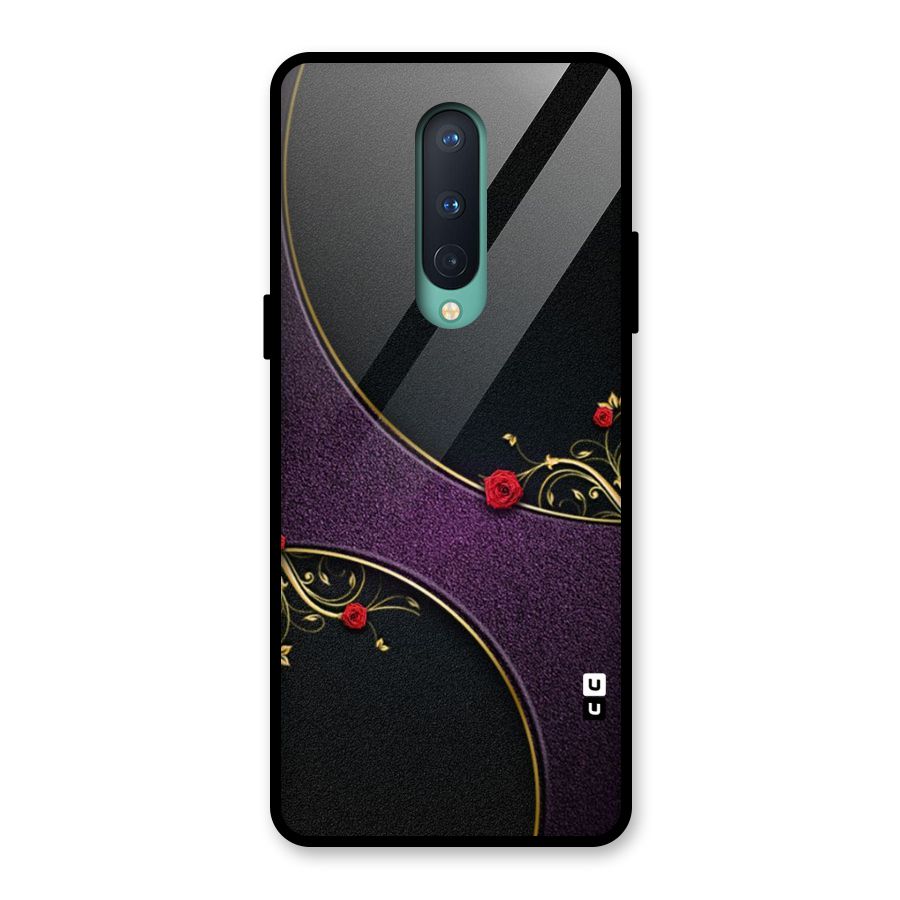 Flower Curves Glass Back Case for OnePlus 8