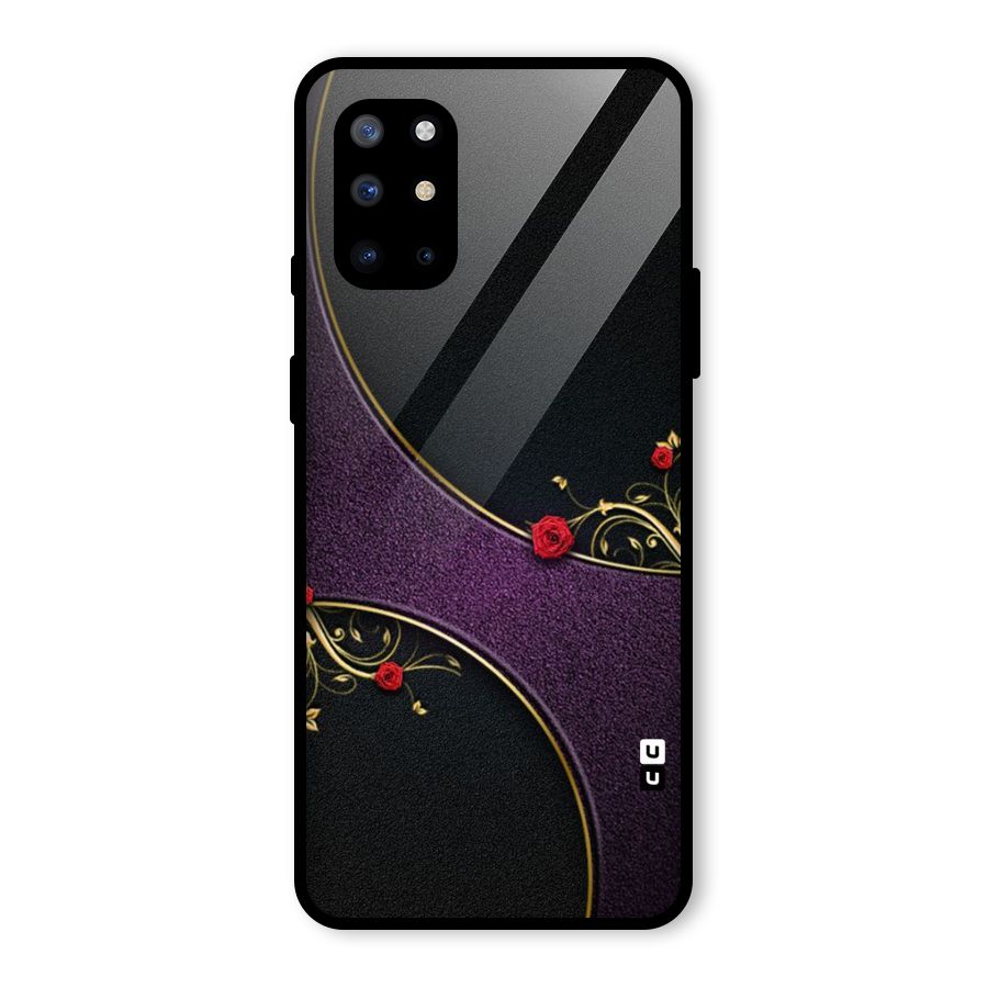 Flower Curves Glass Back Case for OnePlus 8T