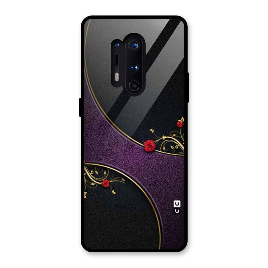 Flower Curves Glass Back Case for OnePlus 8 Pro