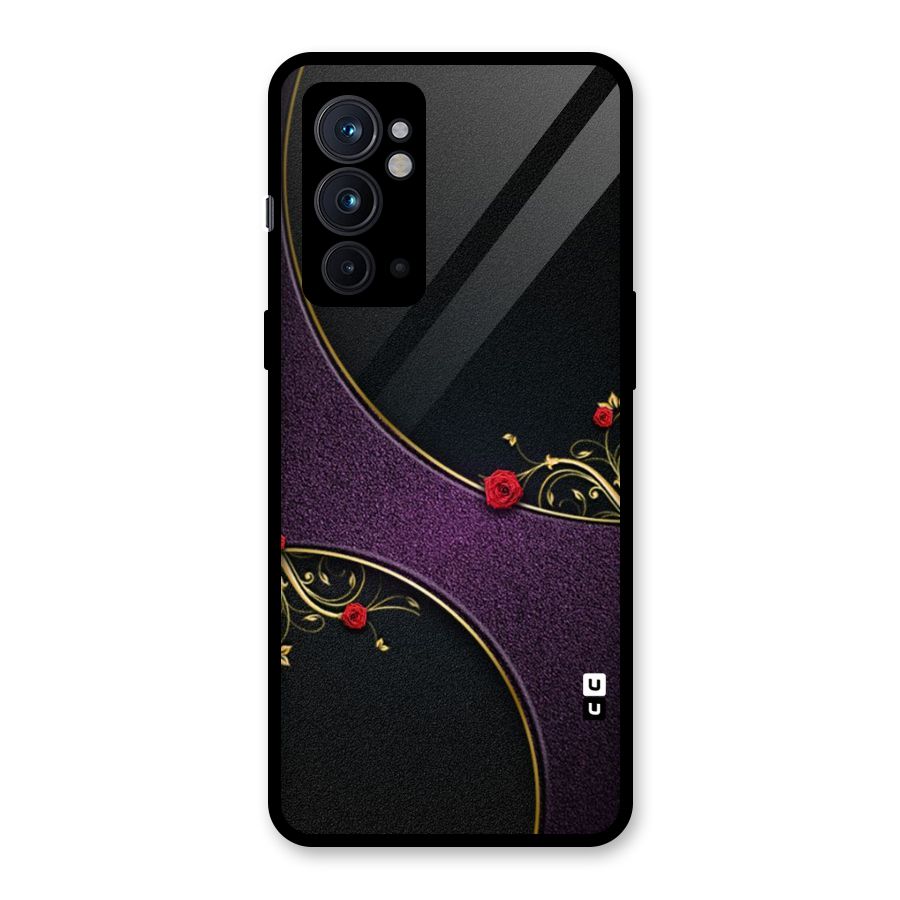 Flower Curves Glass Back Case for OnePlus 9RT 5G