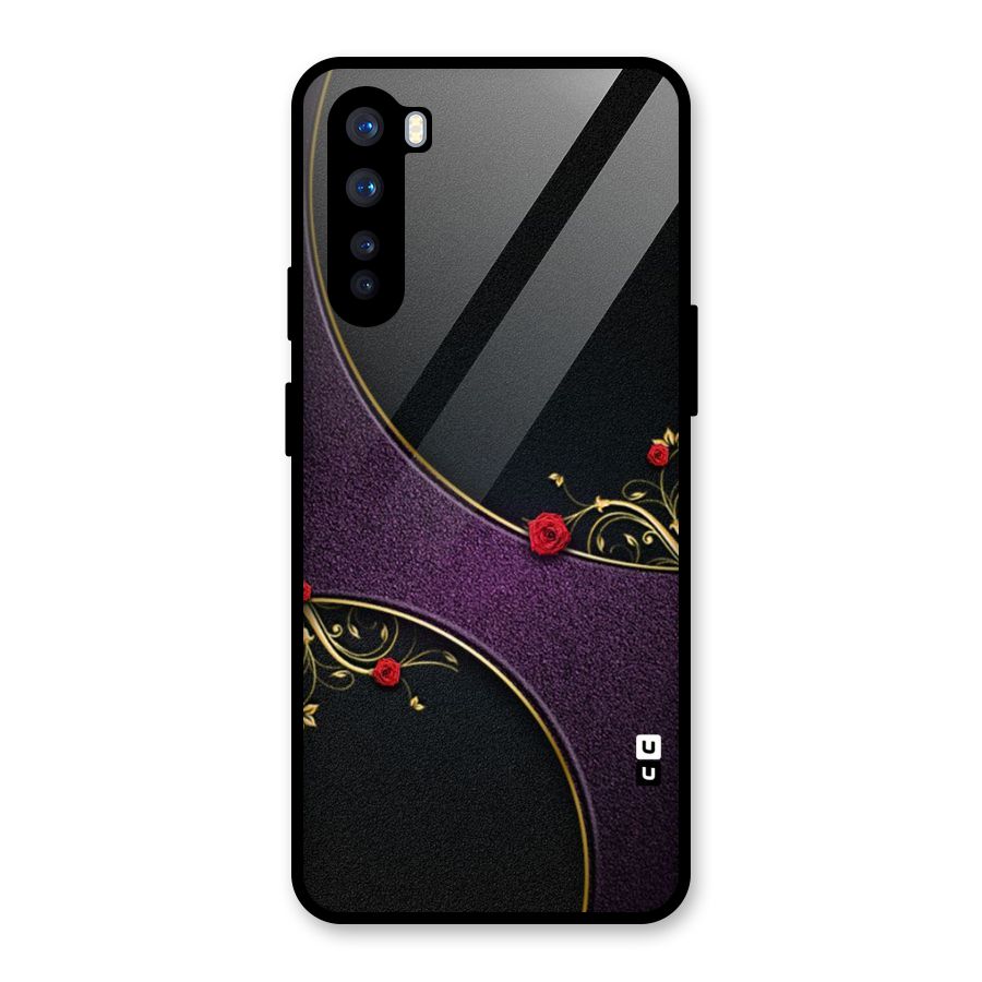 Flower Curves Glass Back Case for OnePlus Nord