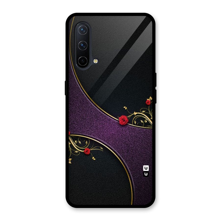 Flower Curves Glass Back Case for OnePlus Nord CE 5G