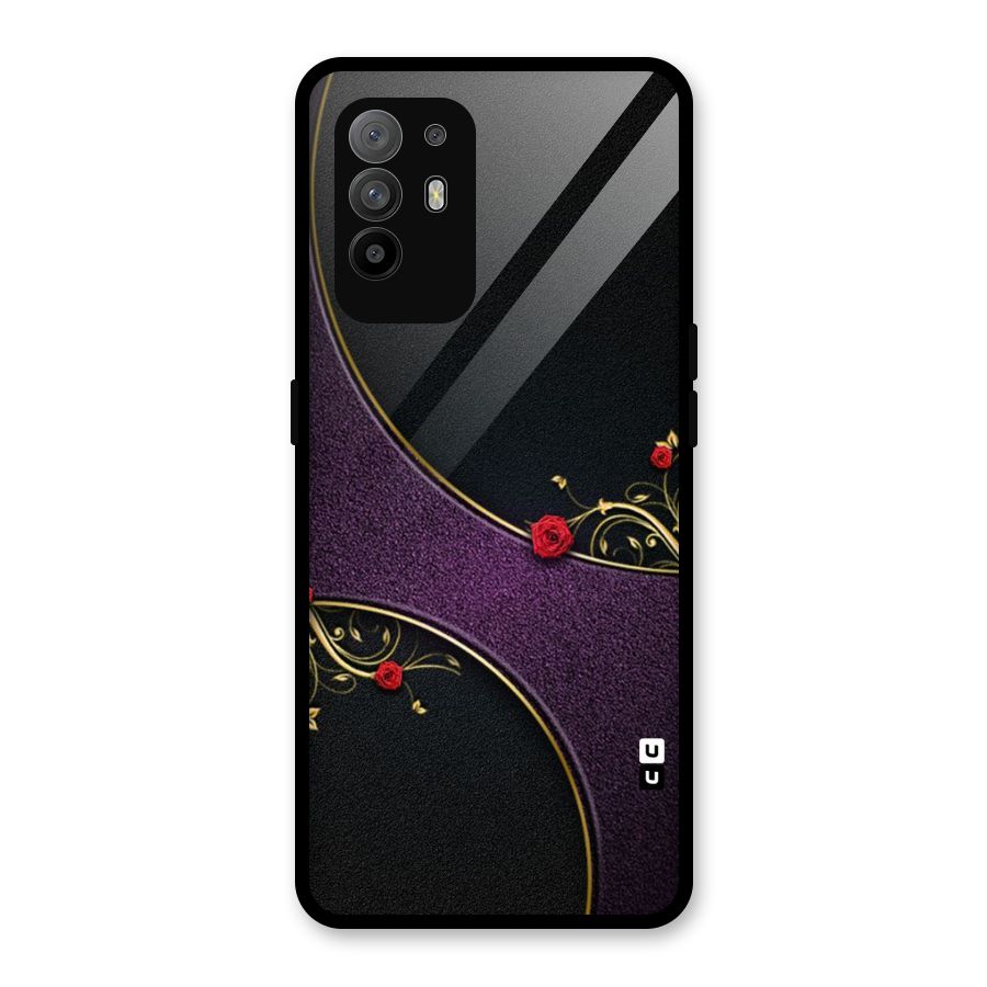 Flower Curves Glass Back Case for Oppo F19 Pro Plus 5G