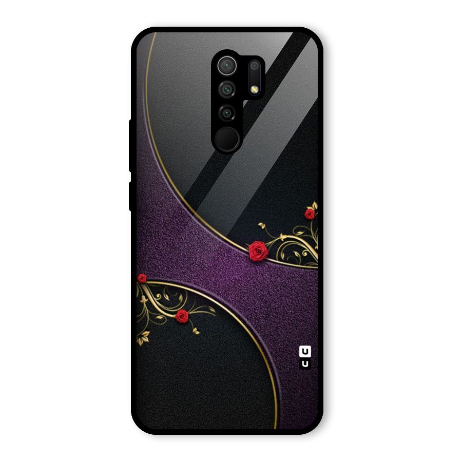 Flower Curves Glass Back Case for Poco M2