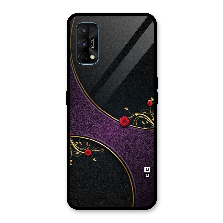 Flower Curves Glass Back Case for Realme 7 Pro