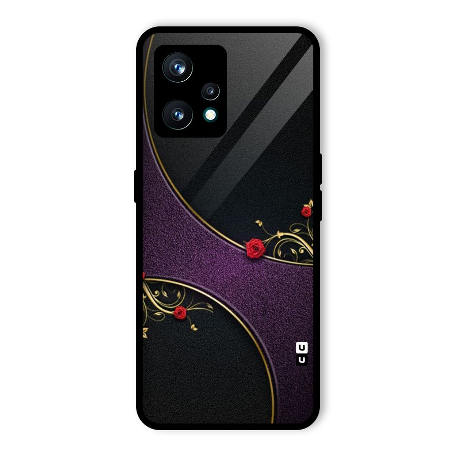 Flower Curves Glass Back Case for Realme 9 Pro Plus 5G