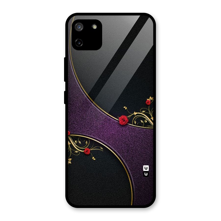 Flower Curves Glass Back Case for Realme C11